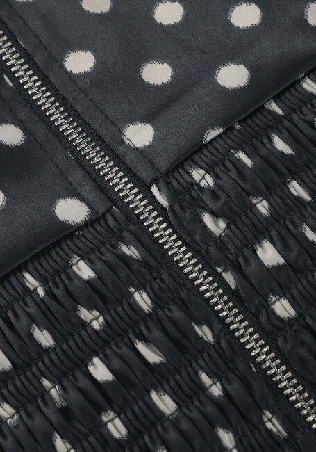 Zwarte GANNI Top PRINTED DOUBLE SATIN CORSET TOP - large