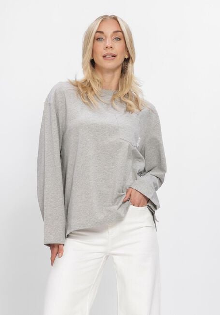 Lichtgrijze CLOSED Truien/vesten RELAXED LONGSLEEVE - large