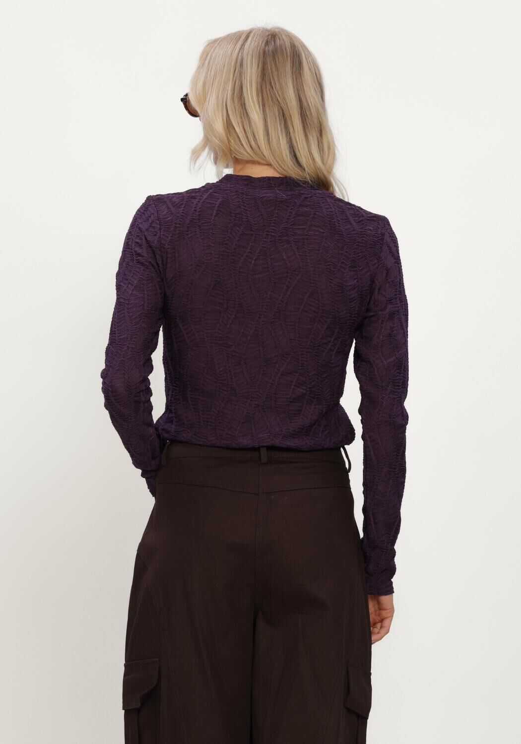 Paarse COPENHAGEN MUSE Blouses CMJERI-BLOUSE - large