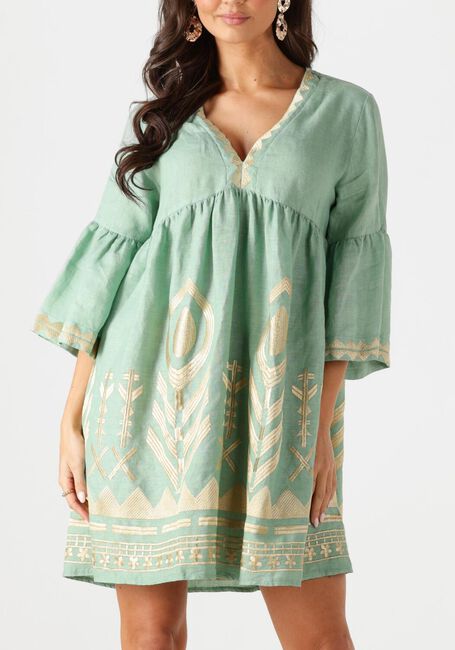 Groene GREEK ARCHAIC KORI Mini jurk 231114 - large