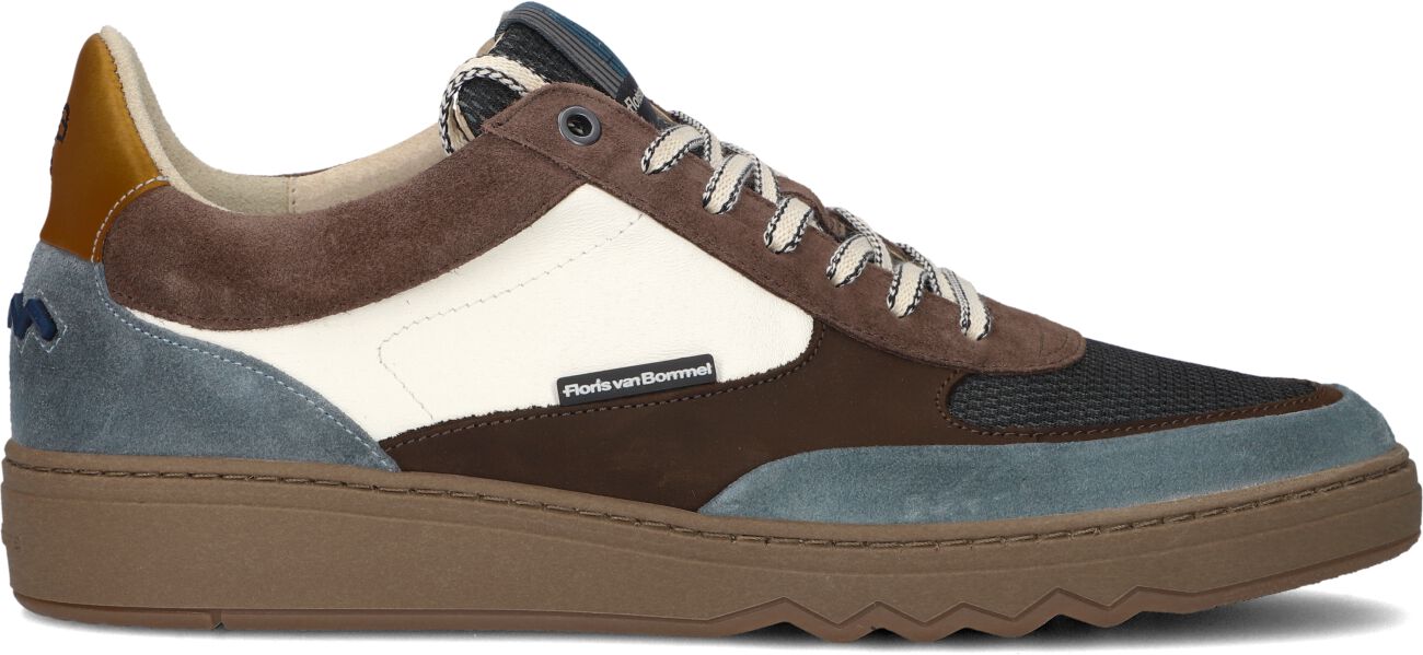Floris van Bommel Lage Sneakers Heren Sfm-10143 Kupster, Maat: 44⅔, Materiaal: Leer, Kleur: Taupe
