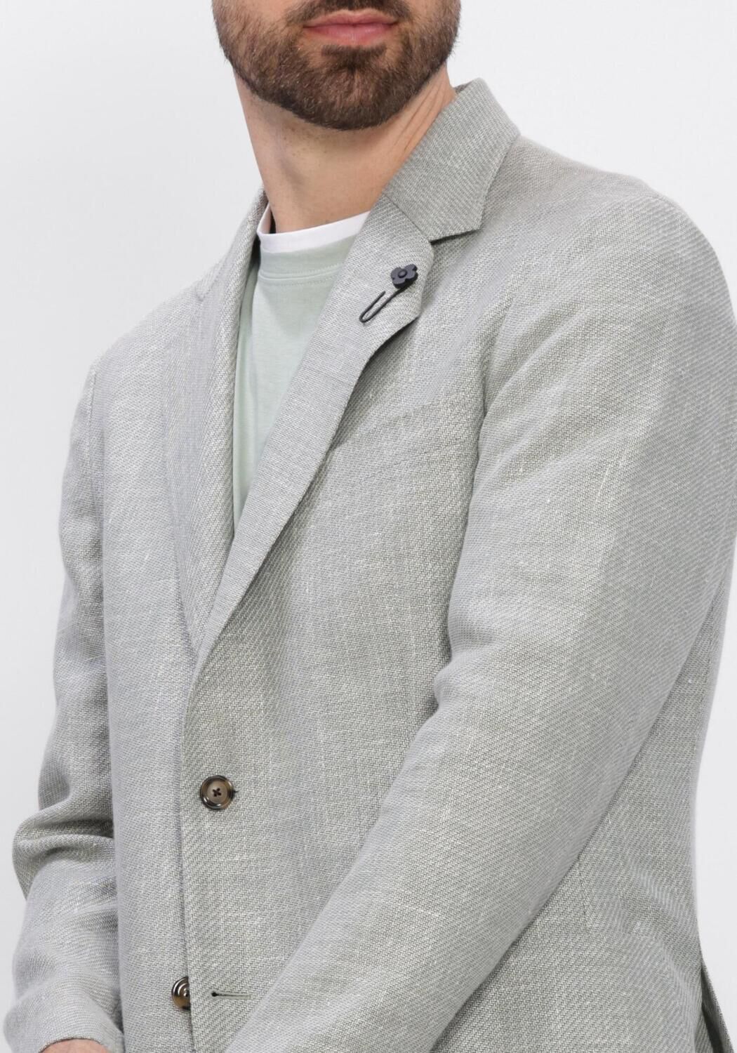 Lichtgrijze LARDINI Colberts JACKET ROMA - large