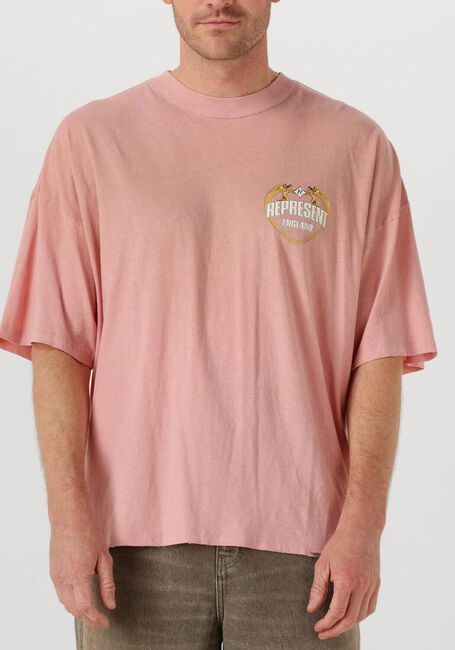 Roze REPRESENT Polo ANGEL BORDER T SHIRT - large