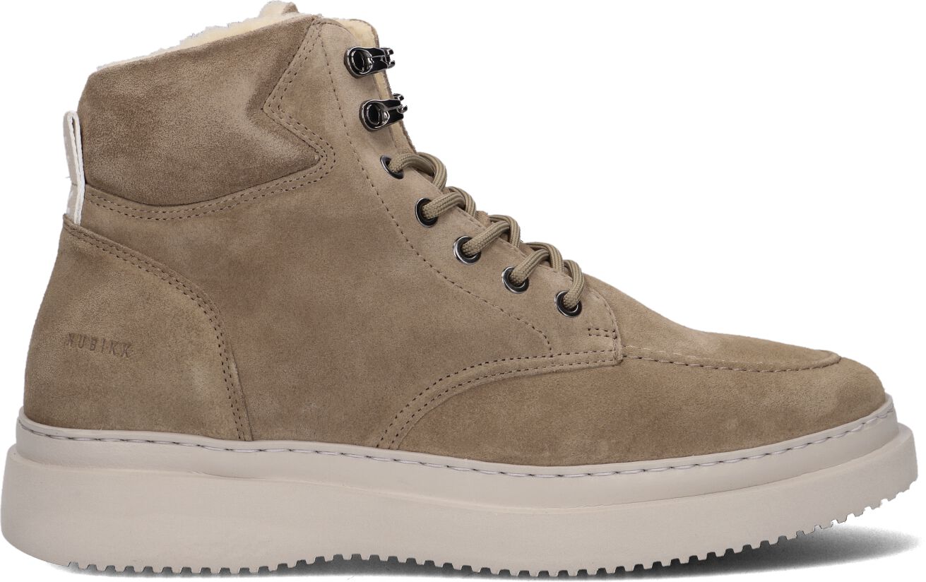 Nubikk Hoge Sneakers Heren Jonah Polar Fur, Maat: 42, Materiaal: Suède, Kleur: Taupe