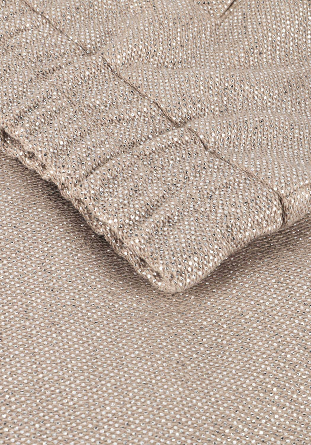 Zilveren ALIX THE LABEL Jack LADIES WOVEN FOIL JACKET - large