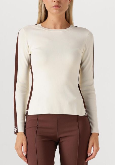 Ecru ELISABETTA FRANCHI Trui KNITTED SWEATER - large