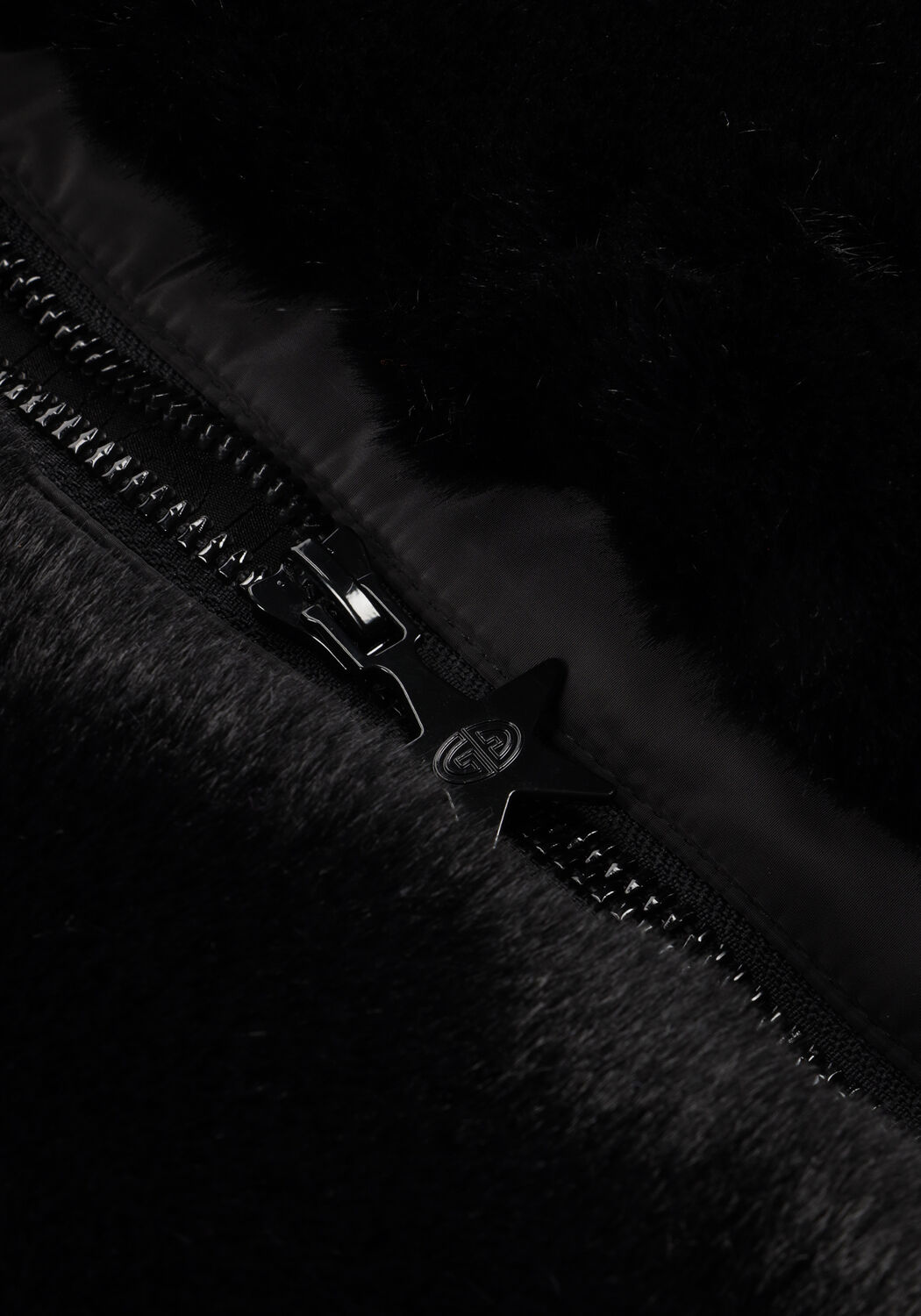 Zwarte GOLDBERGH Faux fur jas FURRY SKI JACKET - large