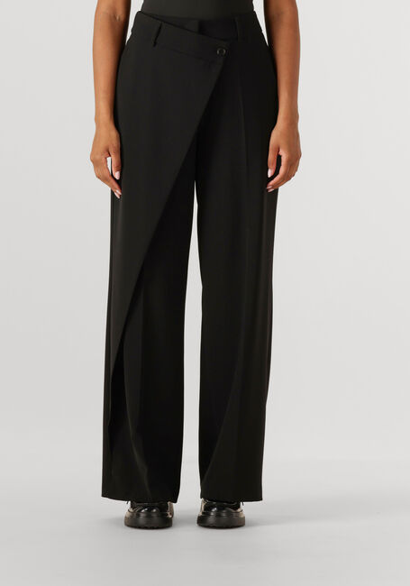 Zwarte CAMBIO Wijde broek ANAIS WRAP FRONT - large