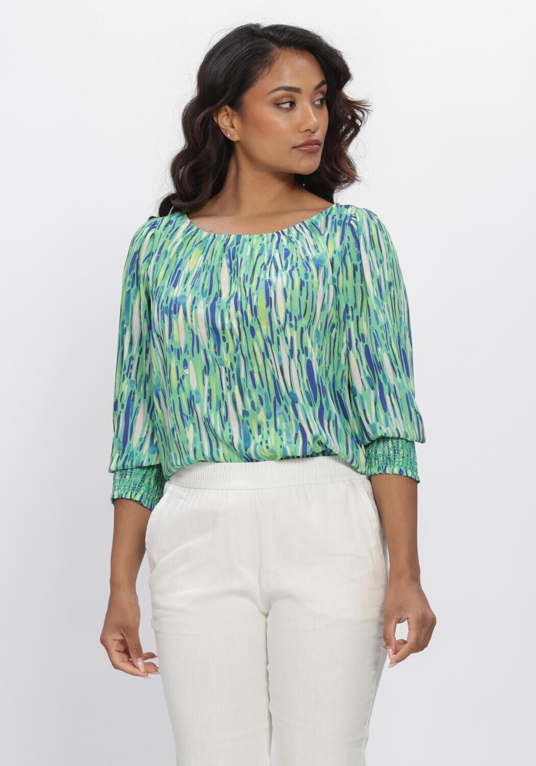 Groene MARC CAIN COLLECTION Blouses AC 51.17 W17 - large