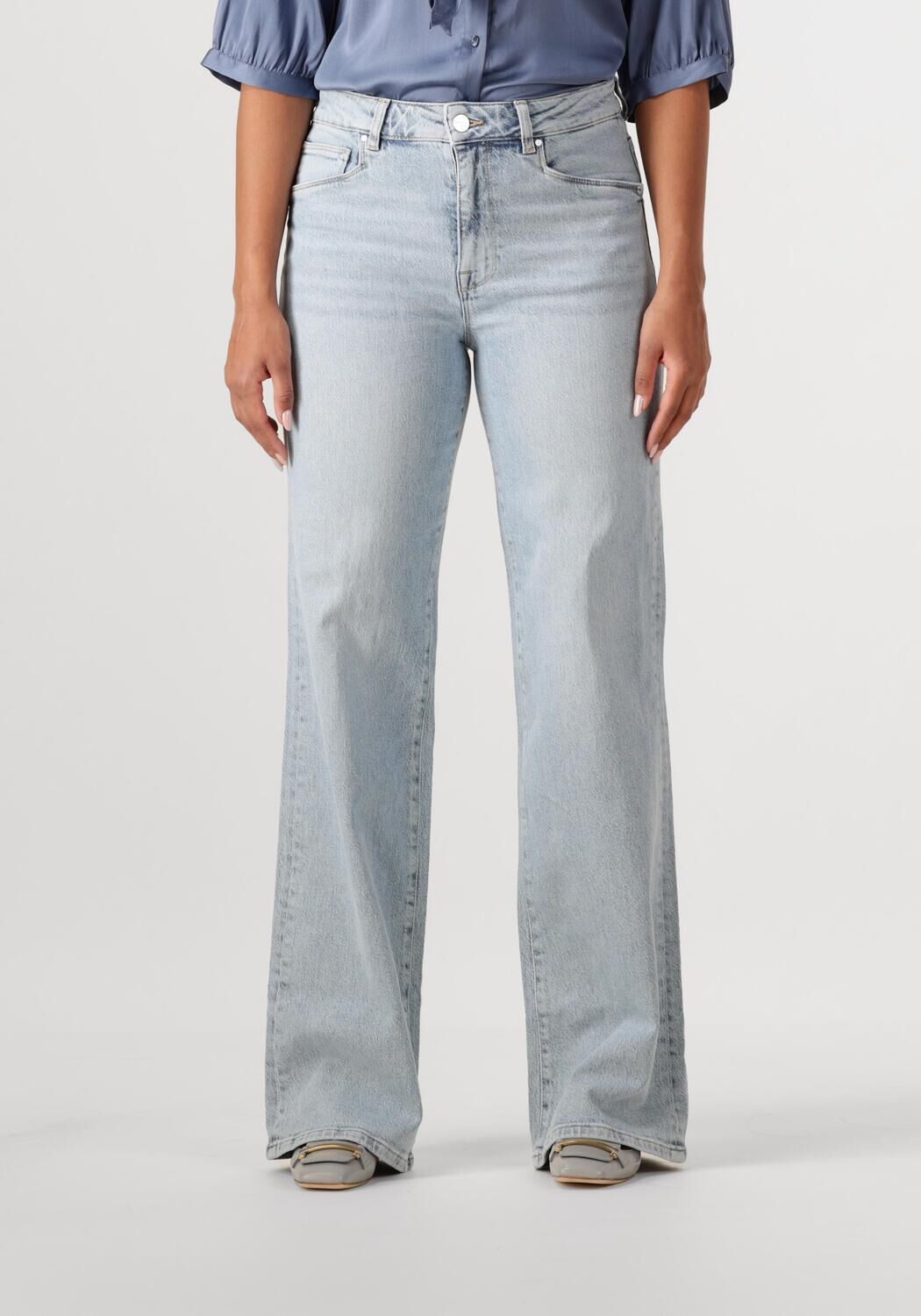 Dante6 Wide Jeans Dames Bella Wide Leg Jeans, Maat: 26, Kleur: Lichtblauw