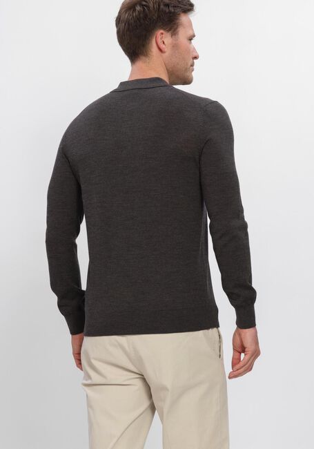 Antraciet PROFUOMO Trui POLO LS EXTRAFINE MERINO - large