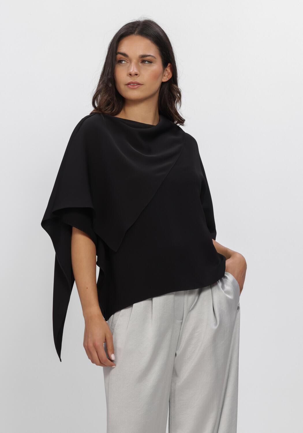 Zwarte NATAN Top TOP FLOWING TOP - large