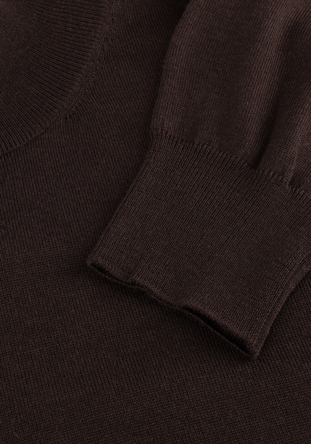 Bruine FILIPPO DE LAURENTIIS Trui LUPETTO ML R.MERINO - large