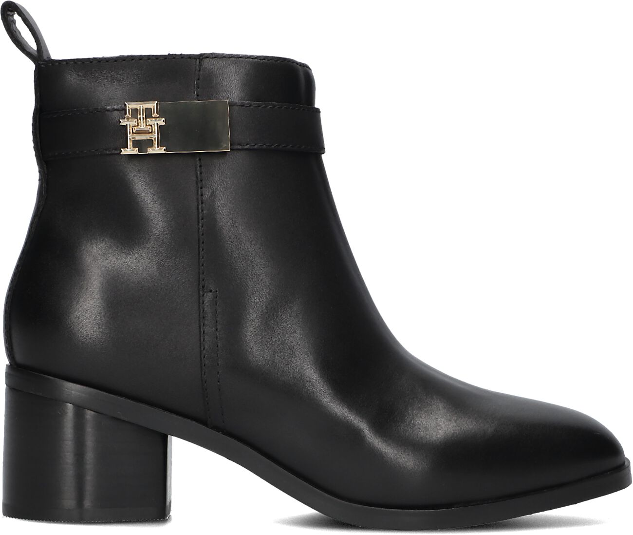 Tommy Hilfiger Enkellaarsjes
Dames Tommy Hilfiger Logo Mid Heel Bootie, Maat: 41, Materiaal: Leer, Kleur: Zwart