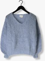 Lichtblauwe AMERICAN DREAMS Trui MILANA LS MOHAIR KNIT Lichtblauwe AMERICAN DREAMS Trui MILANA LS MOHAIR KNIT - medium