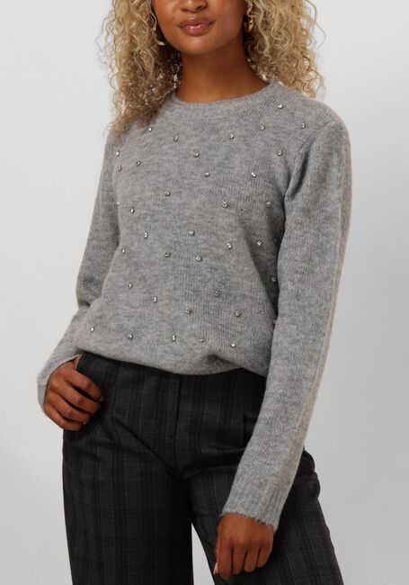 Lichtgrijze COPENHAGEN MUSE Trui CMDIAMOND-PULLOVER - large