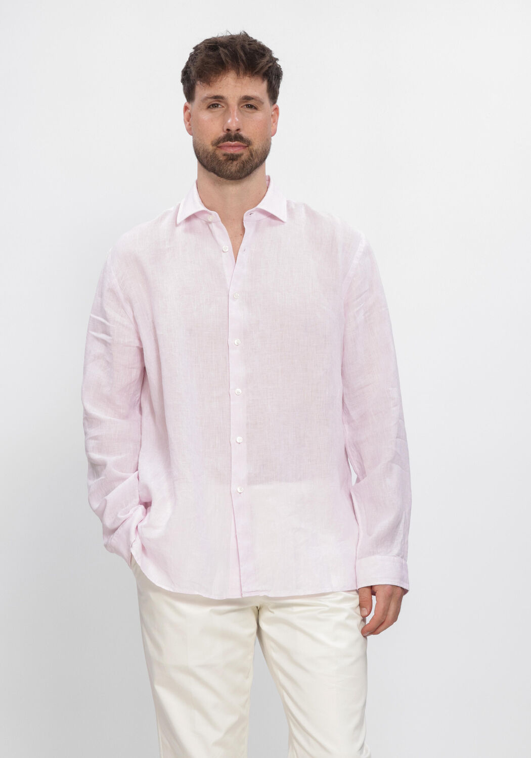 Lichtroze XACUS Casual overhemd 11297 422ML - large