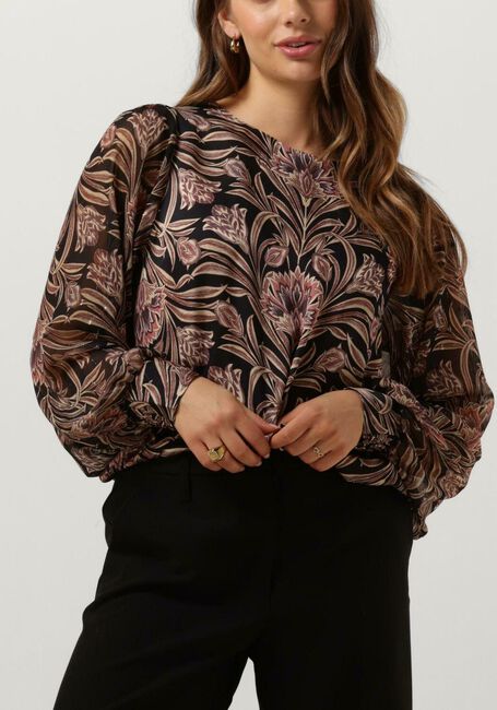 Multi SUMMUM Blouse TOP FLOWERS VISCOSE - large