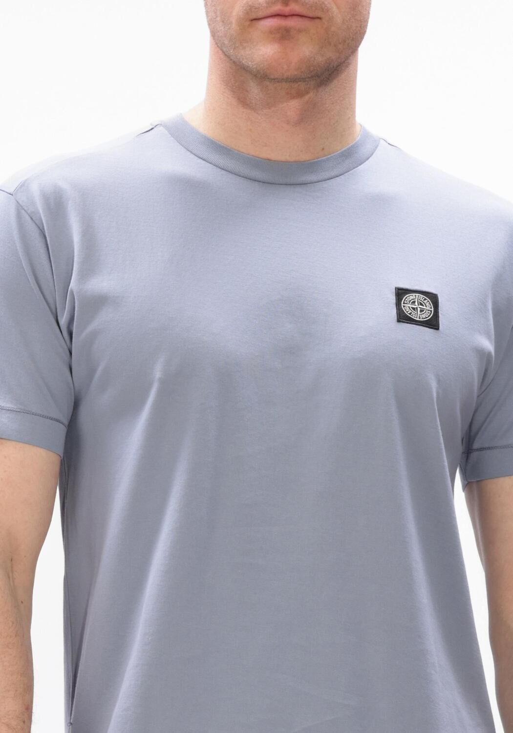 Lichtblauwe STONE ISLAND T-shirt SS T-SHIRT S0013 - large