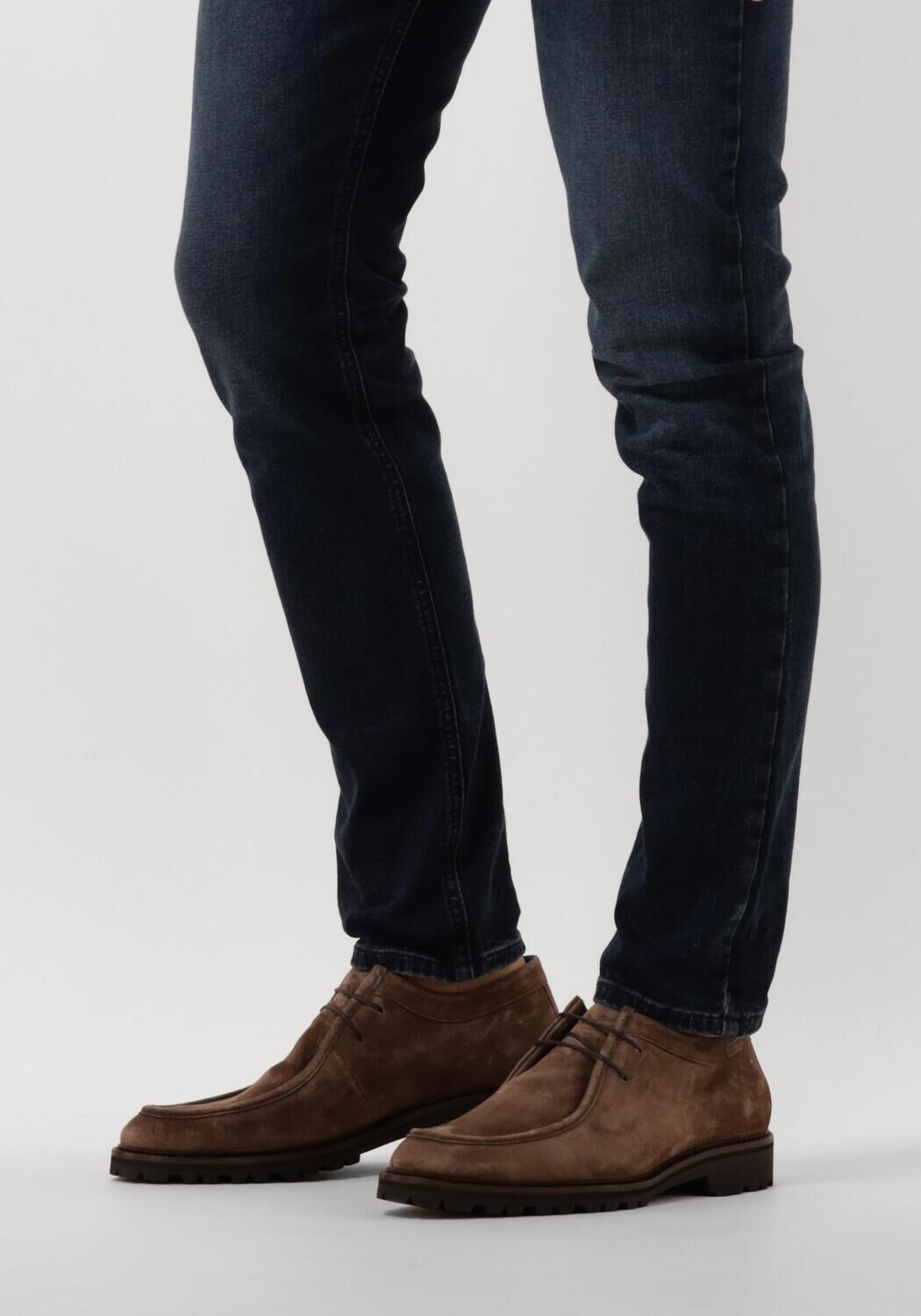 Taupe FLORIS VAN BOMMEL Veterschoenen SFM-40015 - large