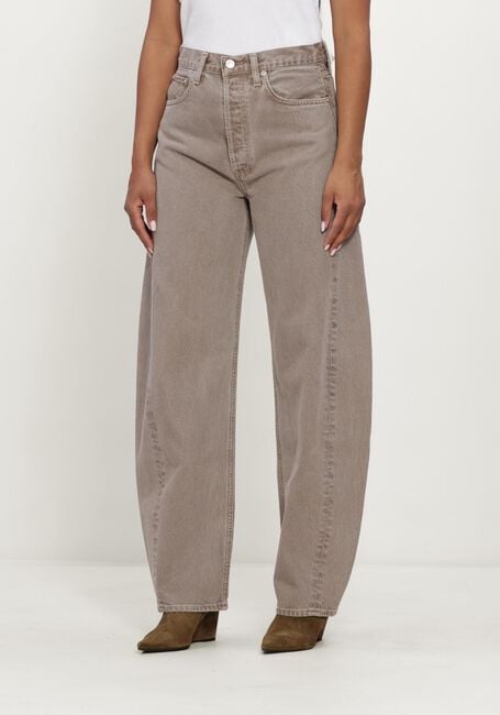 Grijze AGOLDE Barrel jeans LUNA PIECED JEAN IN CEDAR - large