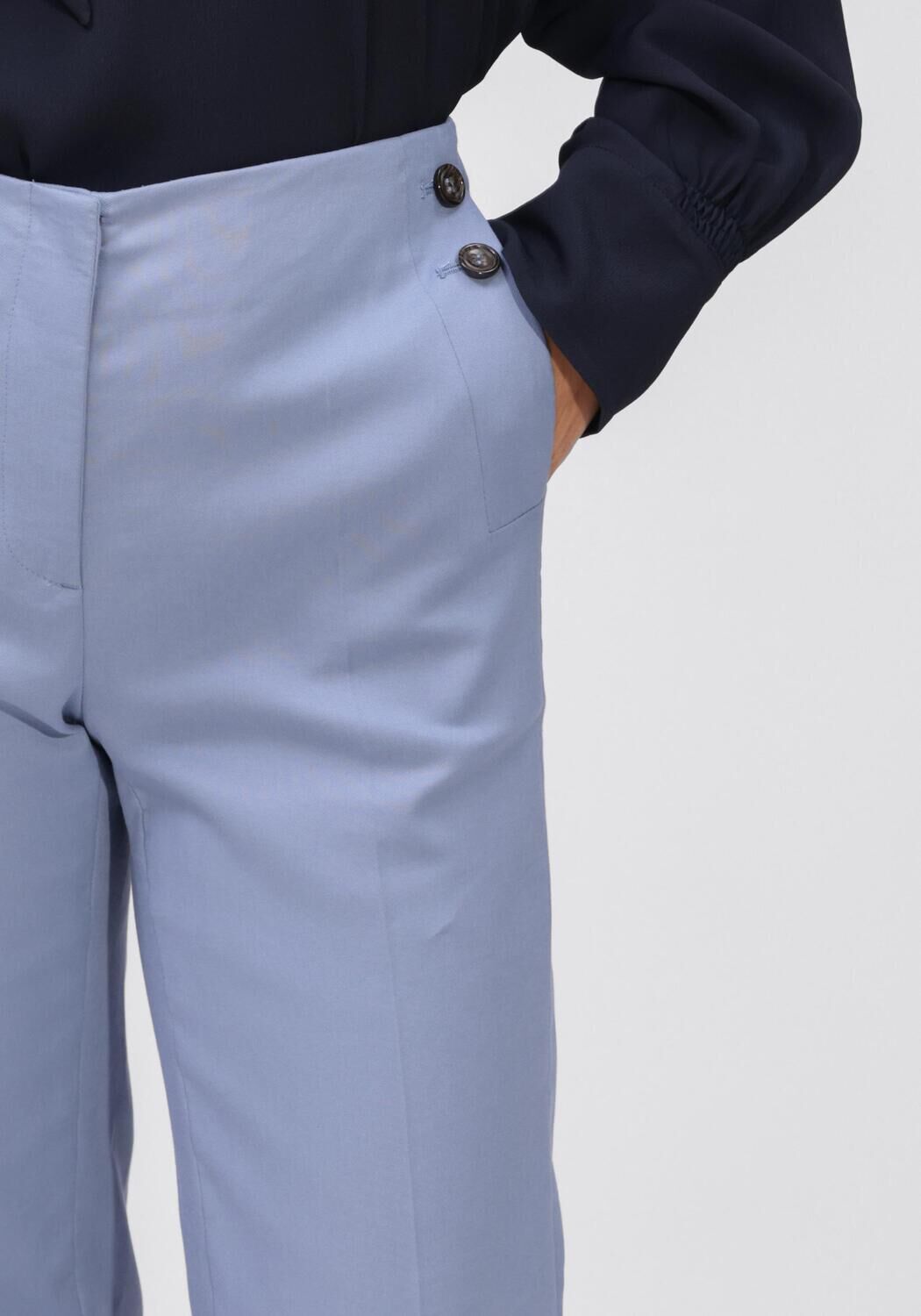 Lichtblauwe LUISA CERANO Wijde broek 638876/3806-00 - large