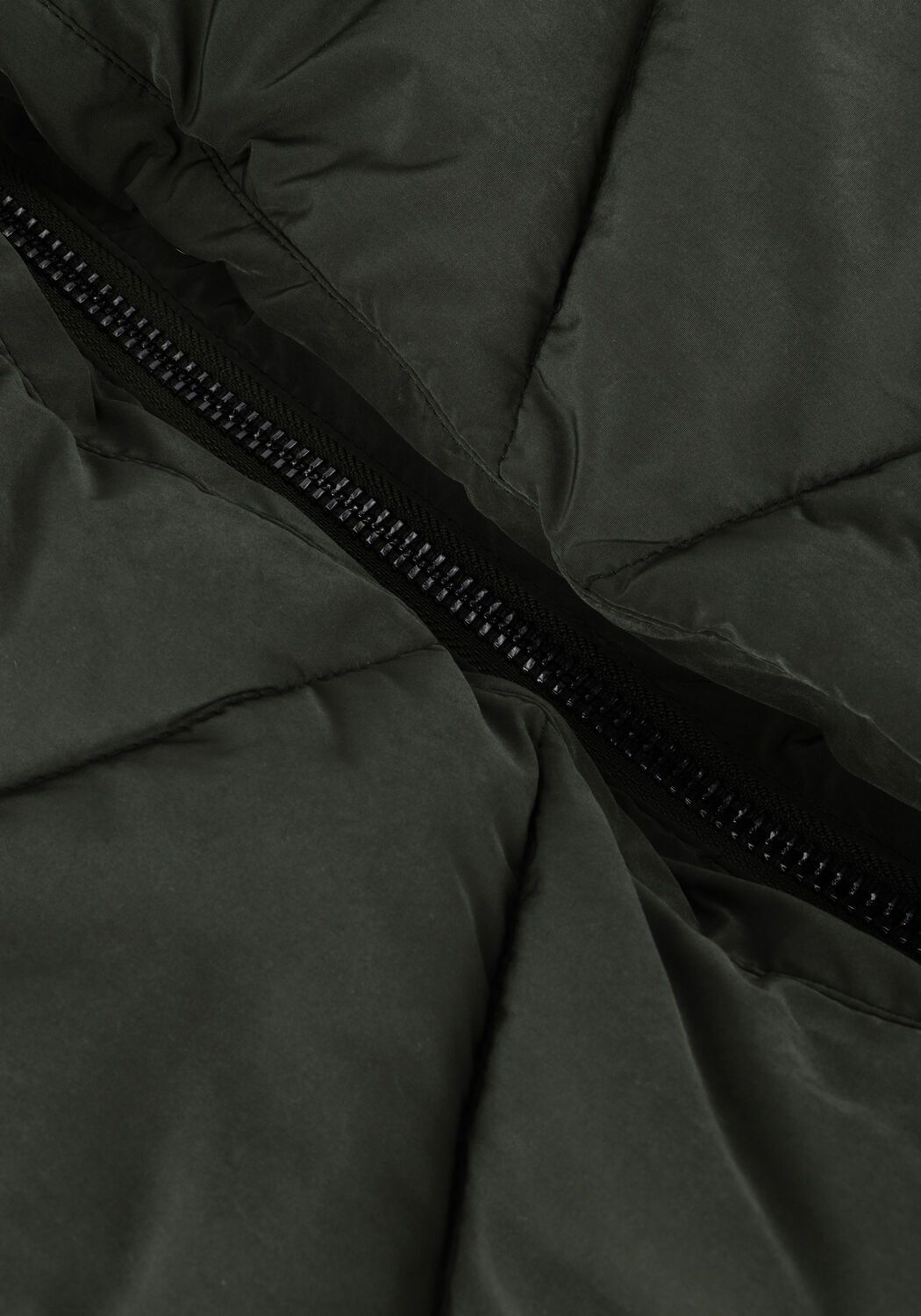 Groene BLONDE08 Gewatteerde jas KORTE DOORGESTIKTE JAS - large