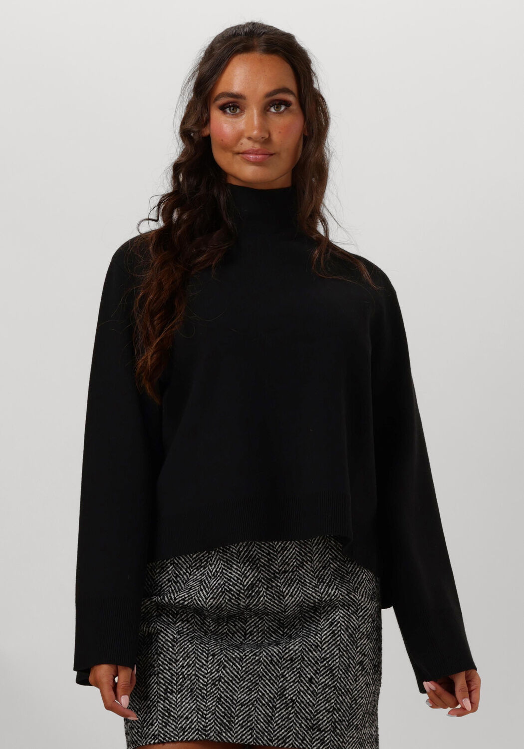 Bruuns Bazaar Coltrui Dames Simona Ada Knit, Maat: L, Kleur: Zwart