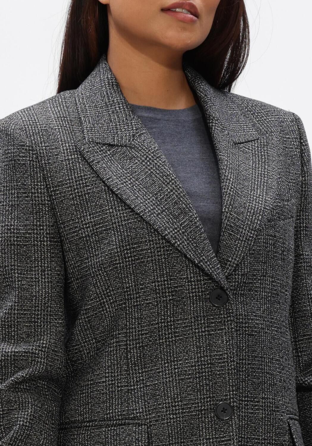 Donkergrijze DOROTHEE SCHUMACHER Blazer GRAPHIC ELEGANCE JACKET - large