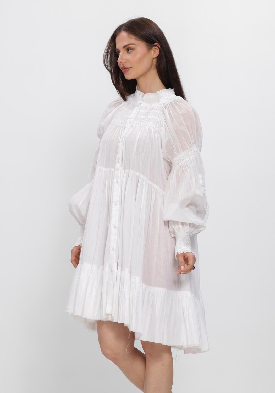 Witte MES DEMOISELLES Mini jurk LANGELIQUE - large