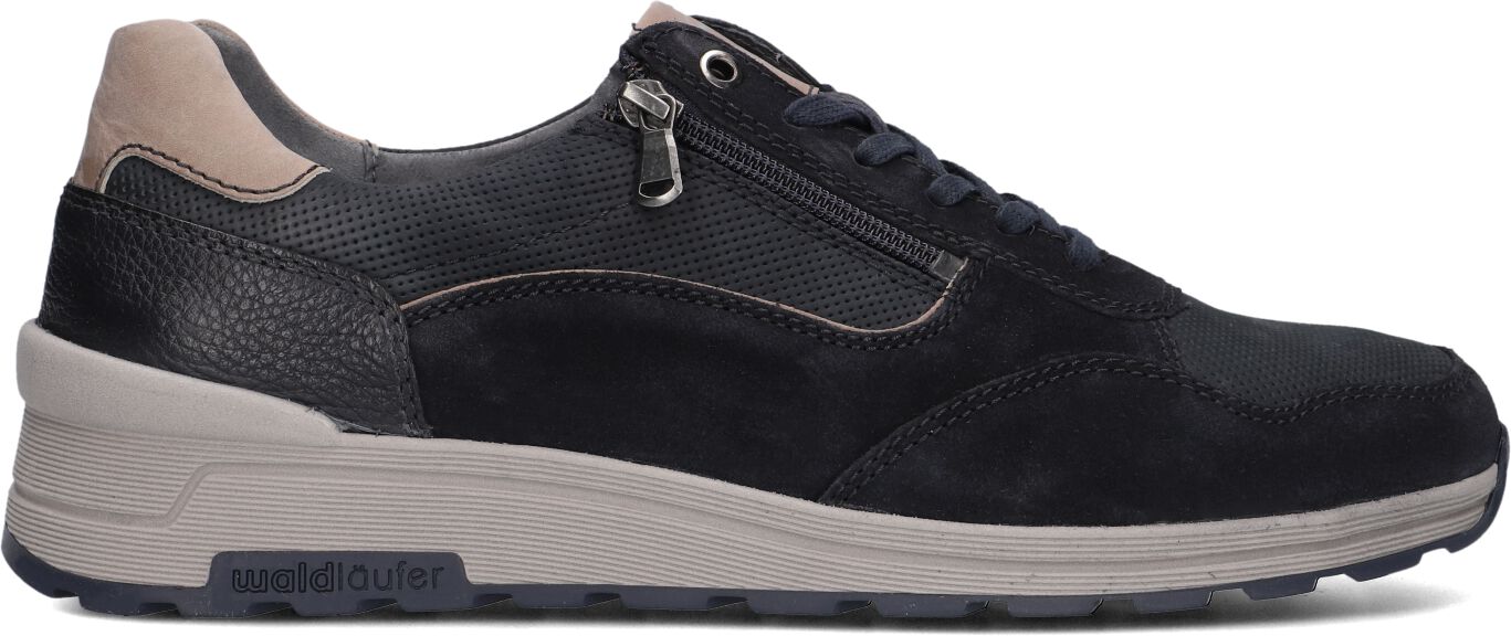 Waldläufer Lage Sneakers Heren 734007, Maat: 47, Materiaal: Suède, Kleur: Blauw