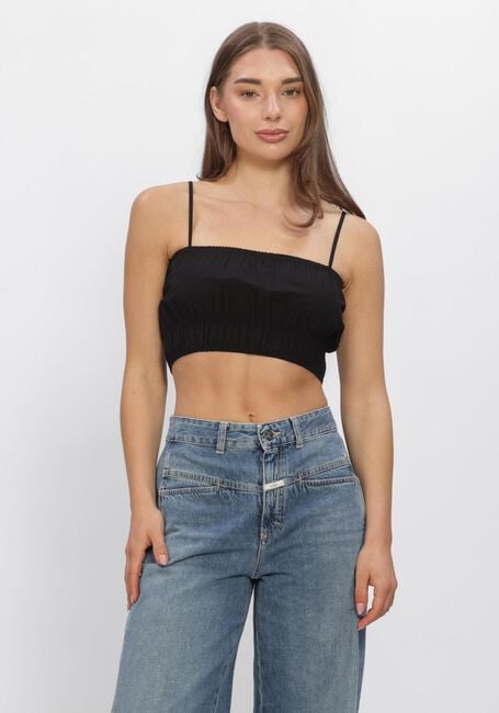 Zwarte CLOSED Tops & T-shirts GATHERED TOP - large