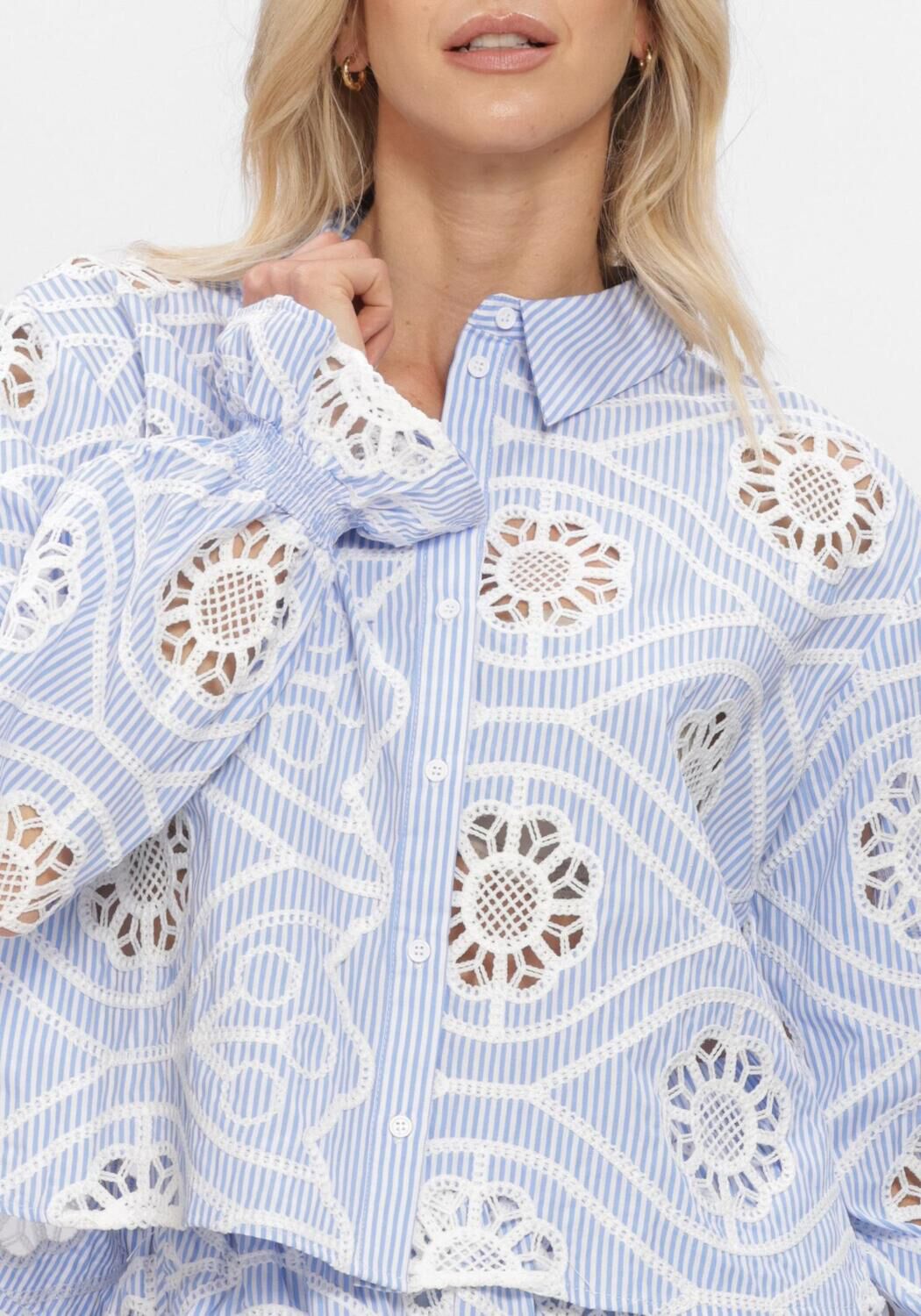 Blauwe AMAYA AMSTERDAM Blouses TARA BLOUSE - large