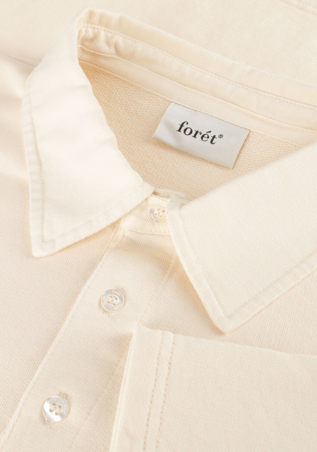 Ecru FOR&Eacute;T Sweater MATCH RUGBY SWEATSHIRT - large