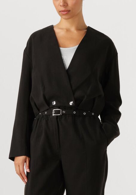 Zwarte DANTE6 Teddy jas LONZA PLEATED BOMBER JACKET - large