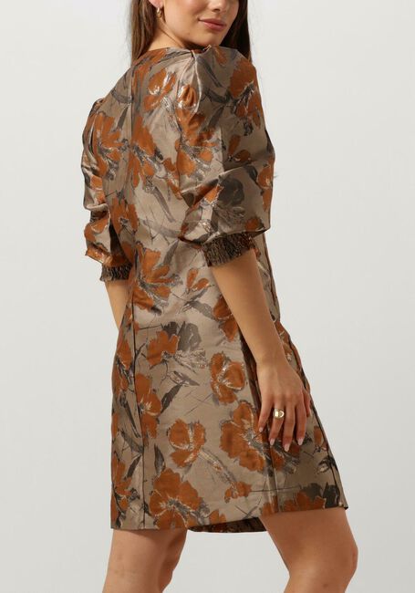 Gouden BRUUNS BAZAAR Mini jurk WHIRLING AMARU DRESS - large