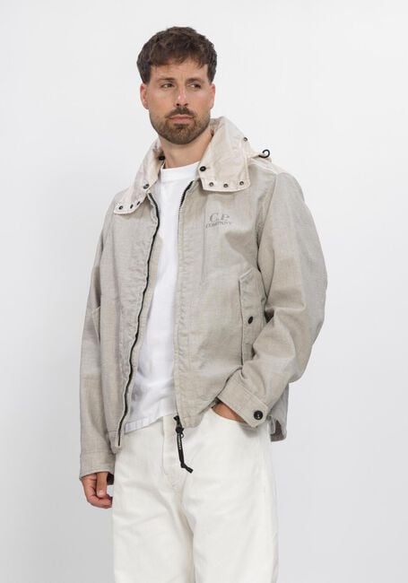 Grijze CP COMPANY Jack OUTERWEAR MEDIUM JACKET IN RAFIA-R - large