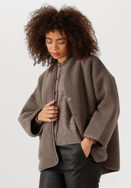 Taupe KNIT-TED Teddy jas JOKO - large