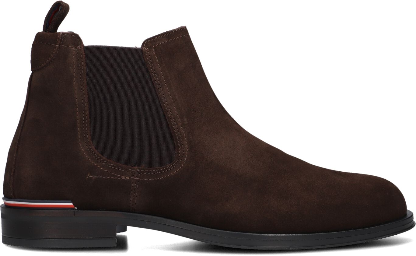 Tommy Hilfiger Chelsea Boots Heren Core Rwb Hilfiger Chelsea, Maat: 42, Materiaal: Suède, Kleur: Bruin