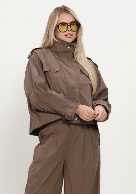 Bruine CO'COUTURE Jack ALINACC DOUBLE FUNNEL NECK JACKET - large