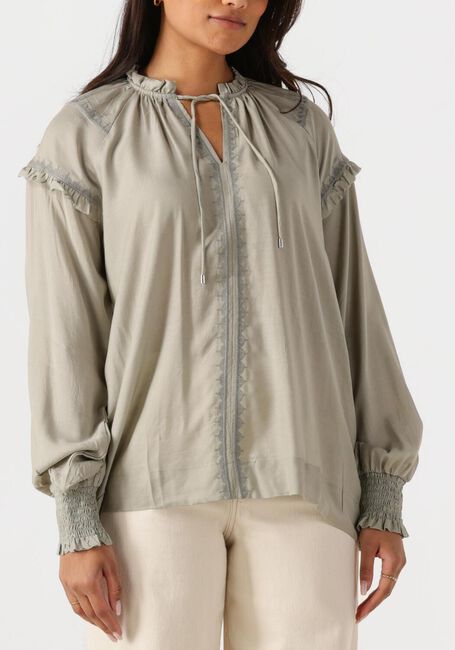 Beige MOS MOSH Blouses MMMARB SANSA EMB BLOUSE - large