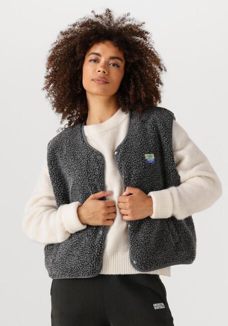 Donkergrijze AMERICAN VINTAGE Gilet HOKTOWN - large