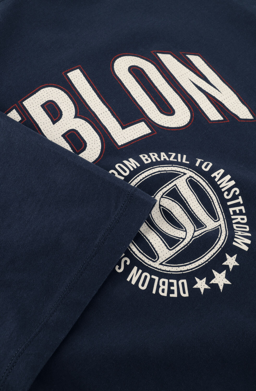 Donkerblauwe DEBLON SPORTS T-shirt LUAN TEE - large