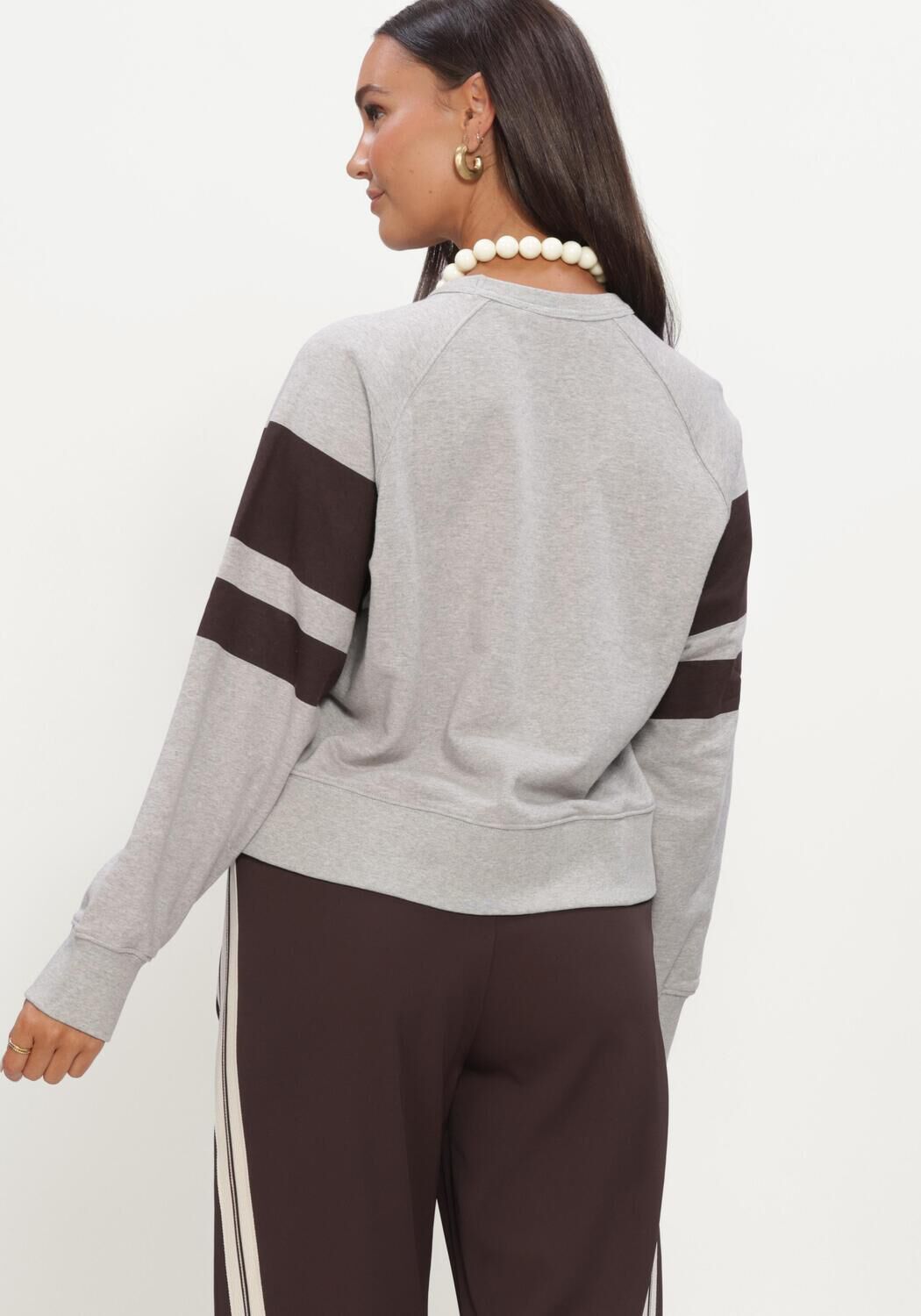 Grijze CO'COUTURE Sweater ERISCC COLLEGE SWEAT - large