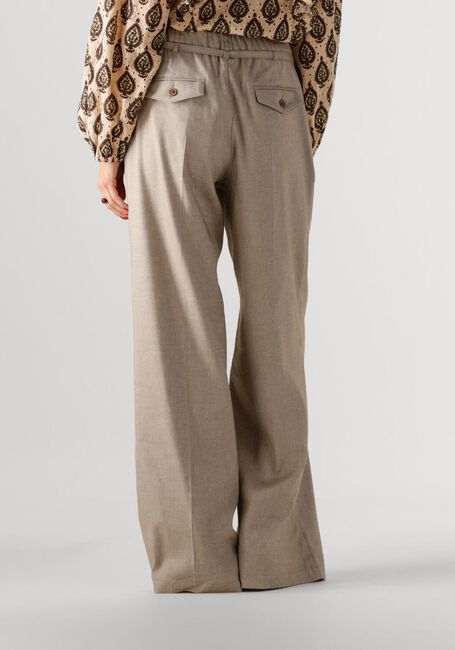 Beige SUMMUM Broeken TROUSERS WIDE LINEN BLEND TWILL - large