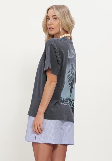 Donkergrijze ANINE BING T-shirt CADE TEE PALM - large
