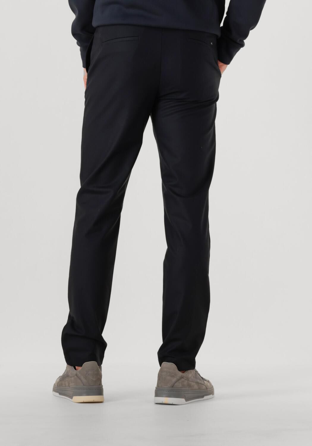 Donkerblauwe WAHTS Pantalon BRETT STRETCH WOOL - large