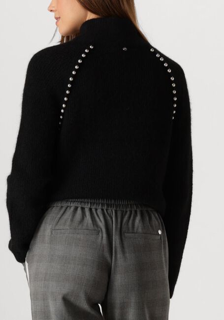 Zwarte MOS MOSH Trui ZORA BEAD HIGHNECK KNIT - large