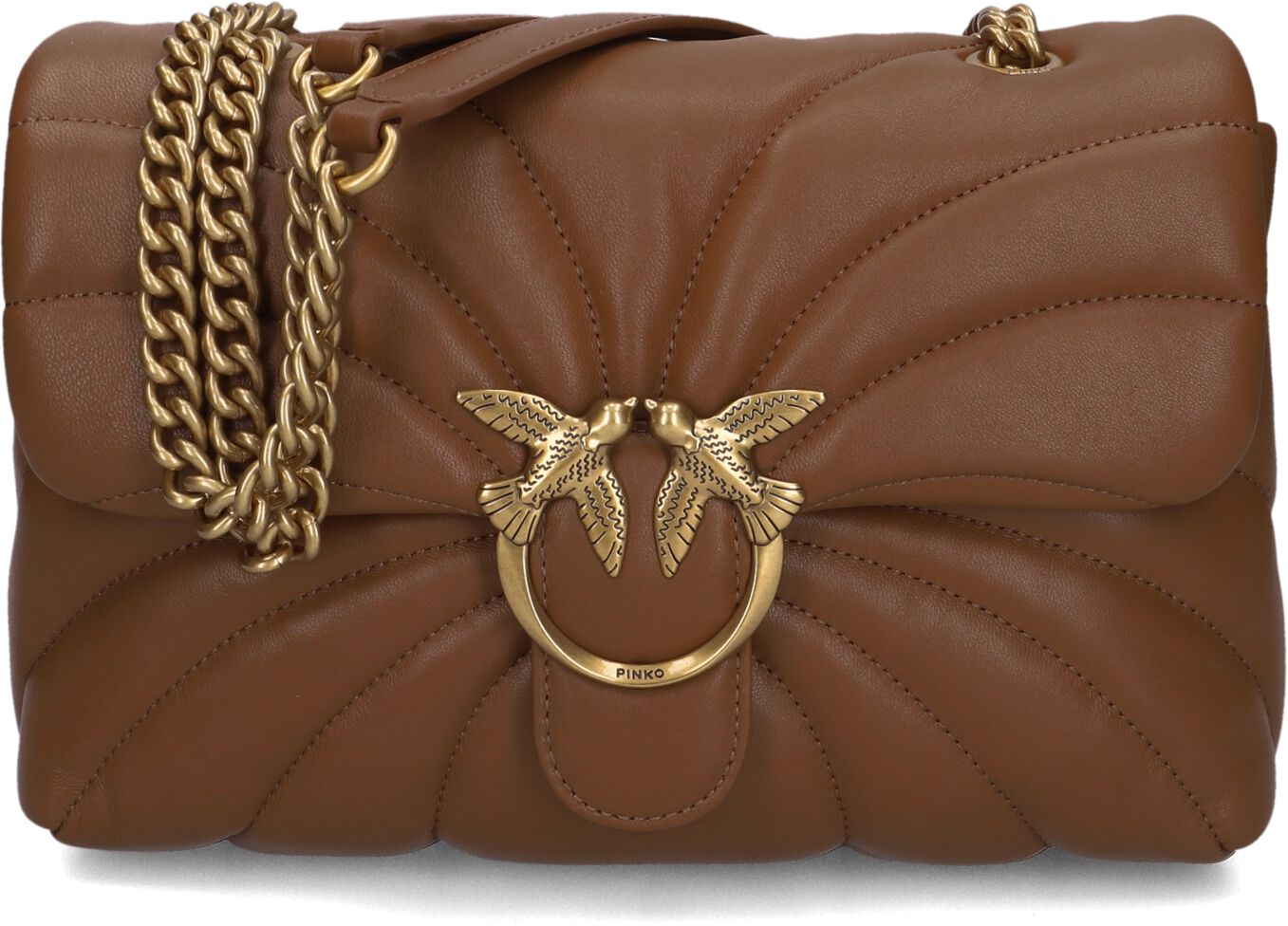 Pinko Schoudertas
Dames Love Puff Classic, Materiaal: Leer, Kleur: Cognac afbeelding