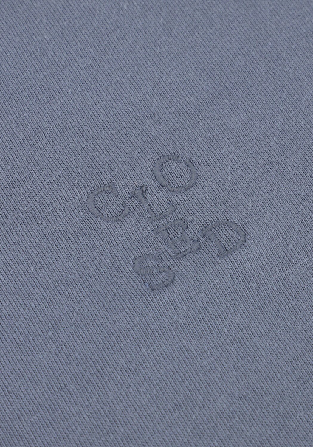 Blauwe CLOSED Top DRAPED NECK T-SHIRT - large